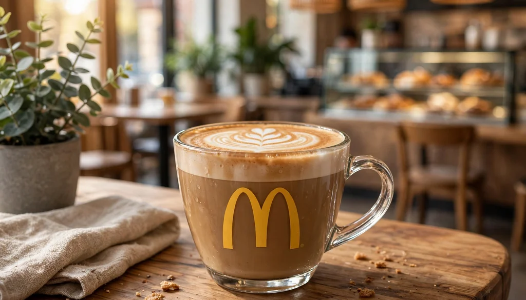 Cappuccino mit Latte Art, Symbolbild für die McCafé Preise